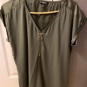 Express Olive green blouse